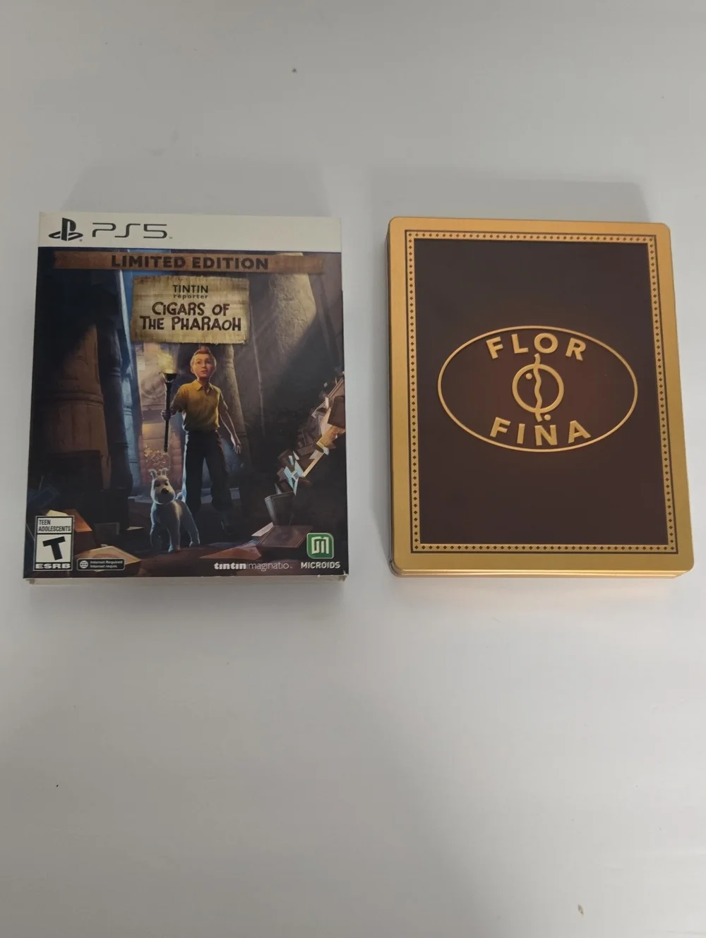 Sony PS5 Tintin: Cigars of the Pharaoh Limited Edition – White and Brown Artwork